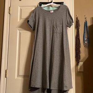 LuLaRoe Carly Dress M Gray New - Never Worn